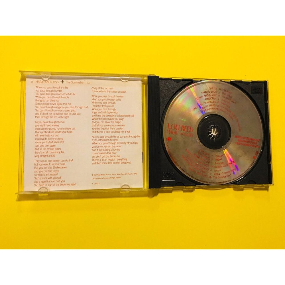 Lou Reed Magic and Loss CD - Picture 2 of 3
